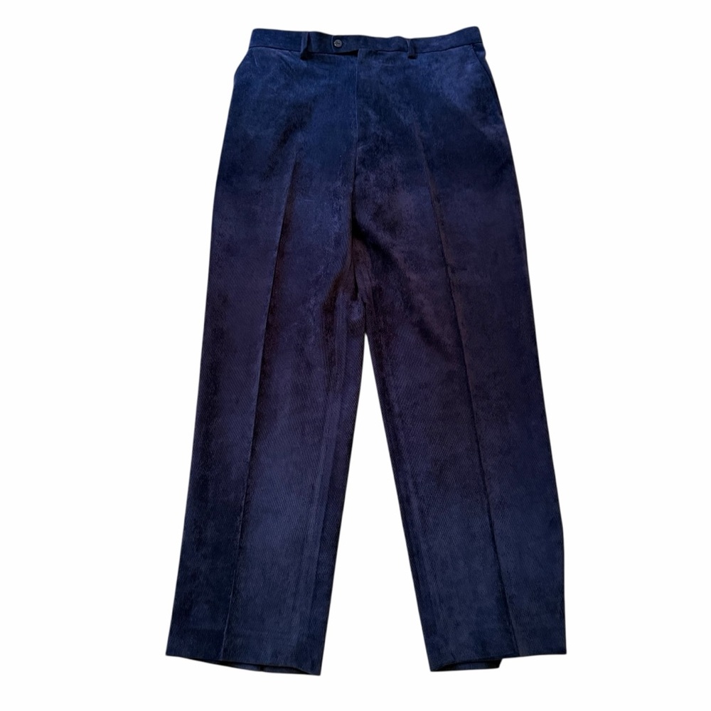 Bagazio Navy Blue Pinwale Corduroy Trouser